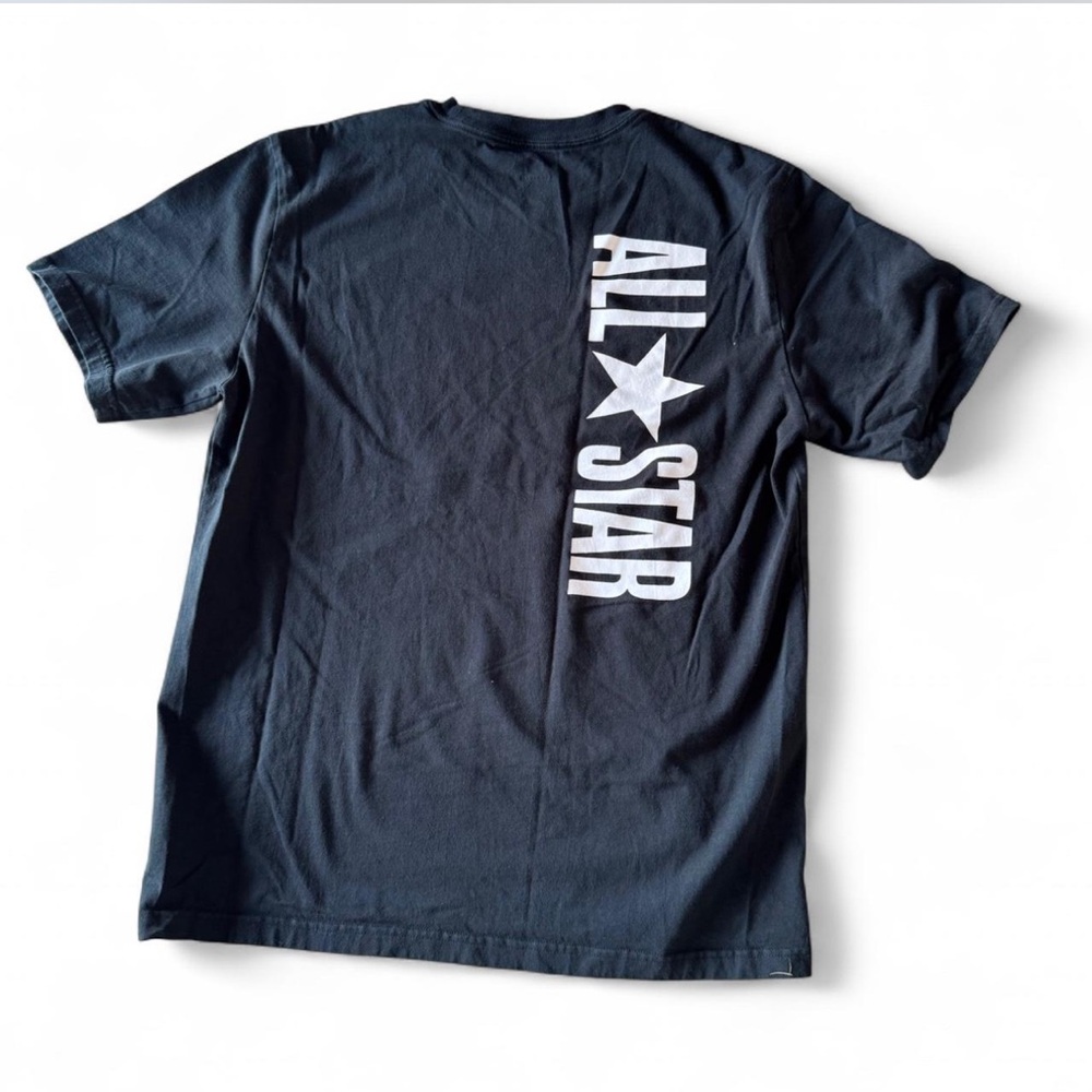 Converse Black Tee with White Logo